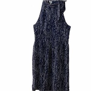 Merona Navy and White Dress